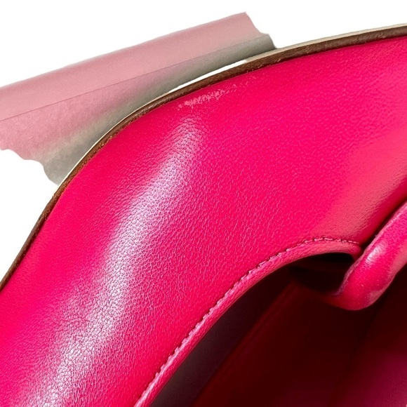 Manolo Blahnik Barbie Pink Maysale Leather Pump 50mm size 40.5 - Picture 8 of 9